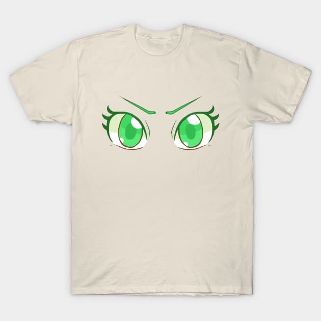 Anime Eyes Green T-Shirt by Miss_Akane